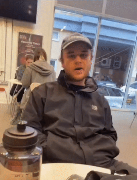 Gif of Dean smiling and giving a thumbs up